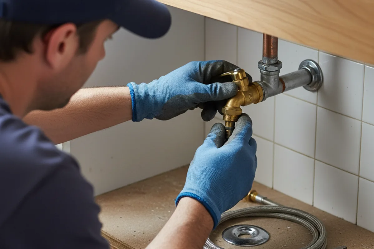 Shutoff valve and fitting work during Faucet and Fixture Repair in Arona